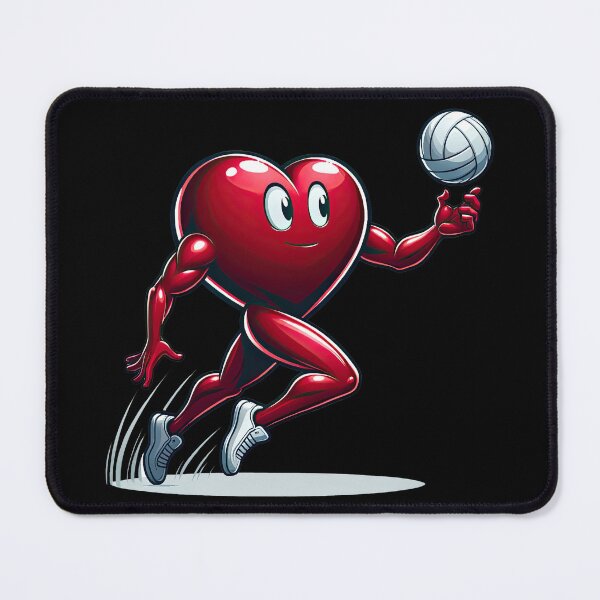 Item preview, Heart volleyball Valentines Day Boys Men Kids Sports T-Shirt designed and sold by MAPDDesigns.