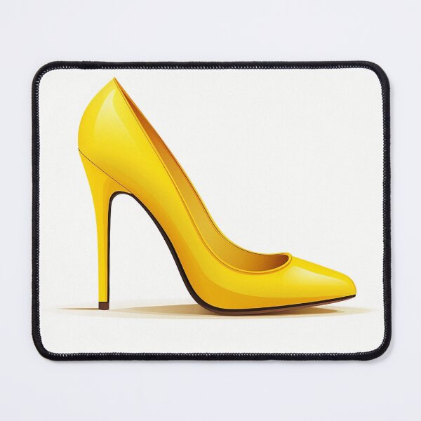 Item preview, Yellow Stiletto on a White Background designed and sold by dcrc.