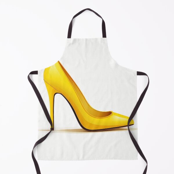 Aperçu de l'œuvre Stiletto jaune sur fond blanc créée et vendue par dcrc.