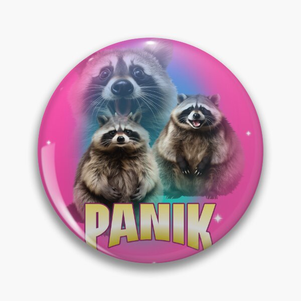 Item preview, Panik Raccoons Design  designed and sold by Purple Fabric.