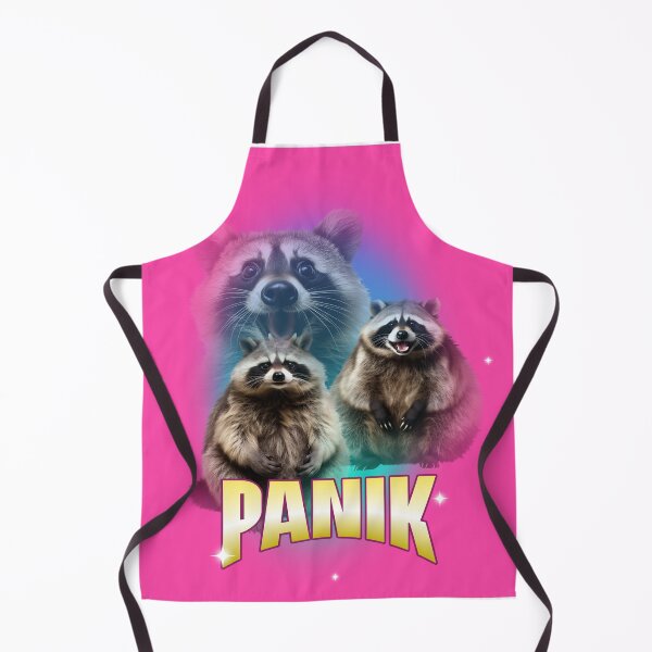 Artikelvorschau, Panik-Waschbären-Design entworfen und verkauft von Purple Fabric.