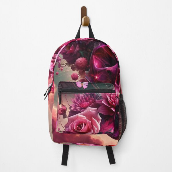 Item preview, Pink Skull With Floral And Butterfly Expression designed and sold by mymagicstoreus.
