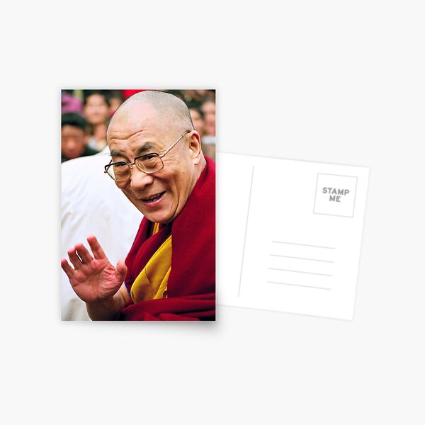 His Holiness the Dalai Lama. northern india Postcard