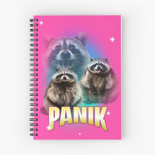 Item preview, Panik Raccoons Design  designed and sold by Purple Fabric.