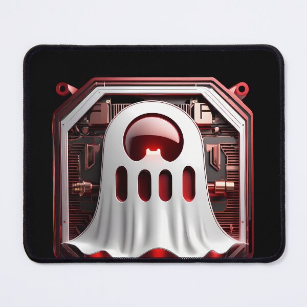 Item preview, Technological Fun: The Smiling Red Ghost designed and sold by Artedig.