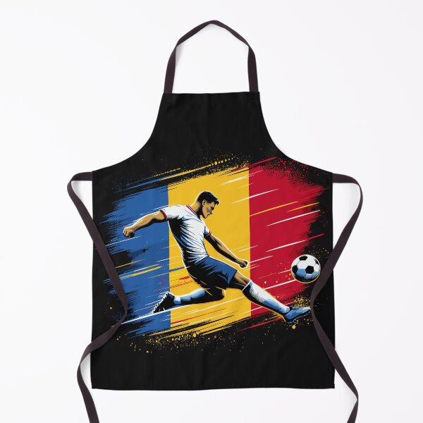 Item preview, Dynamic Romania Soccer Star in Action - Vector Design designed and sold by SerhiiArt.