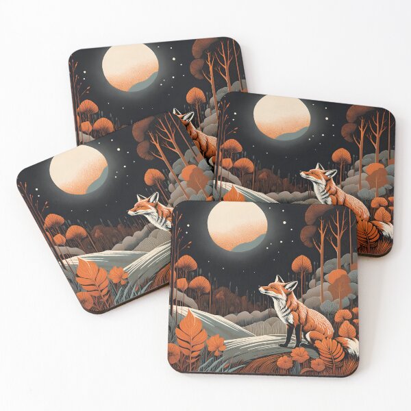 Item preview, Fox na the moon designed and sold by Son-of-a-badger.