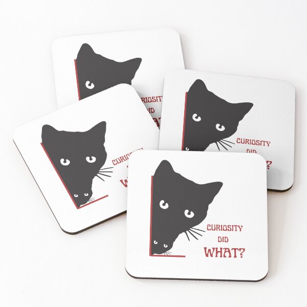 Item preview, curiosity did what funny Curious Cat designed and sold by Thespacerocket.