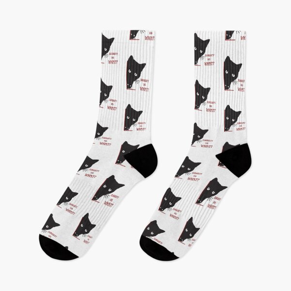 Item preview, curiosity did what funny Curious Cat designed and sold by Thespacerocket.