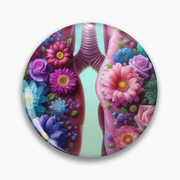 Item preview, Flowers And Rainbow Lungs With Floral Expression designed and sold by mymagicstoreus.