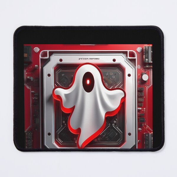 Item preview, Laughing Welcome: Funny Mechanical Red Ghost designed and sold by Artedig.