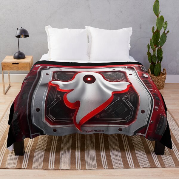 Item preview, Laughing Welcome: Funny Mechanical Red Ghost designed and sold by Artedig.