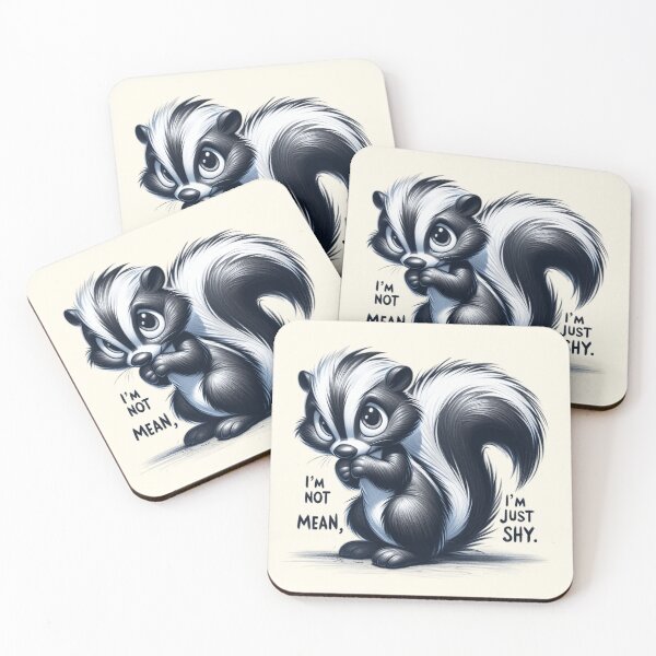 Item preview, Shy Skunk Character Design designed and sold by RuyaFab.
