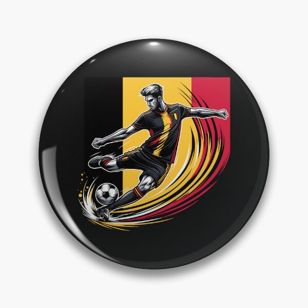 Item preview, Dynamic Belgium Soccer Star in Action - Vector Design designed and sold by SerhiiArt.