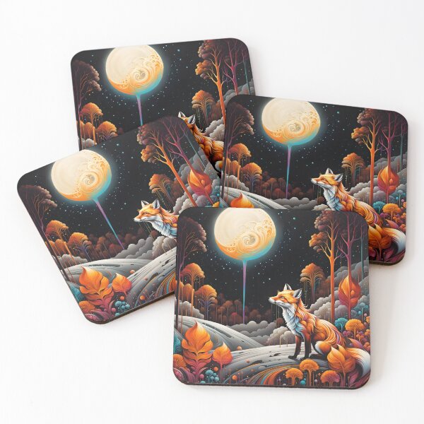 Item preview, Fox na the moon designed and sold by Son-of-a-badger.
