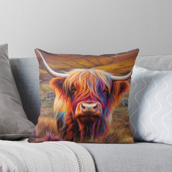 Item preview, Scottish Highland Cow Art/Picture for birthdays and gifts designed and sold by VividArtVisions.