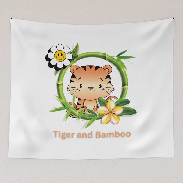 Item preview, Tiger and Bamboo designed and sold by Kingkham-Design.
