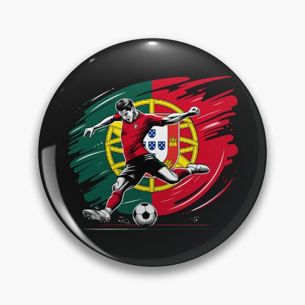 Item preview, Dynamic Portugal Soccer Star in Action - Vector Design designed and sold by SerhiiArt.