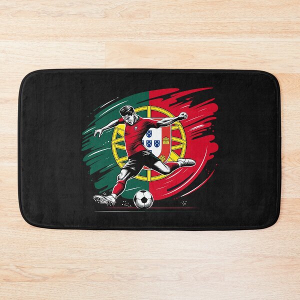 Item preview, Dynamic Portugal Soccer Star in Action - Vector Design designed and sold by SerhiiArt.