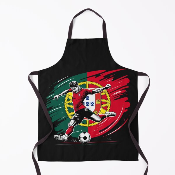 Item preview, Dynamic Portugal Soccer Star in Action - Vector Design designed and sold by SerhiiArt.