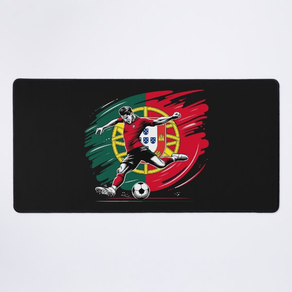 Item preview, Dynamic Portugal Soccer Star in Action - Vector Design designed and sold by SerhiiArt.