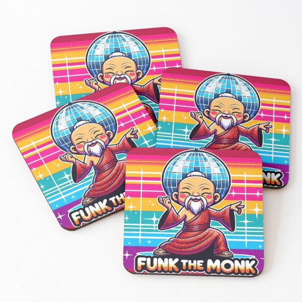 Item preview, Funk the Monk - School of Mystic Disco - Happy Comical Yoga designed and sold by tribalfantasy.