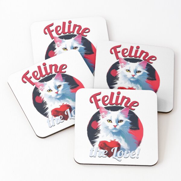 Item preview, Feline The Love Valentines Day Cat designed and sold by KaiLabsArt.