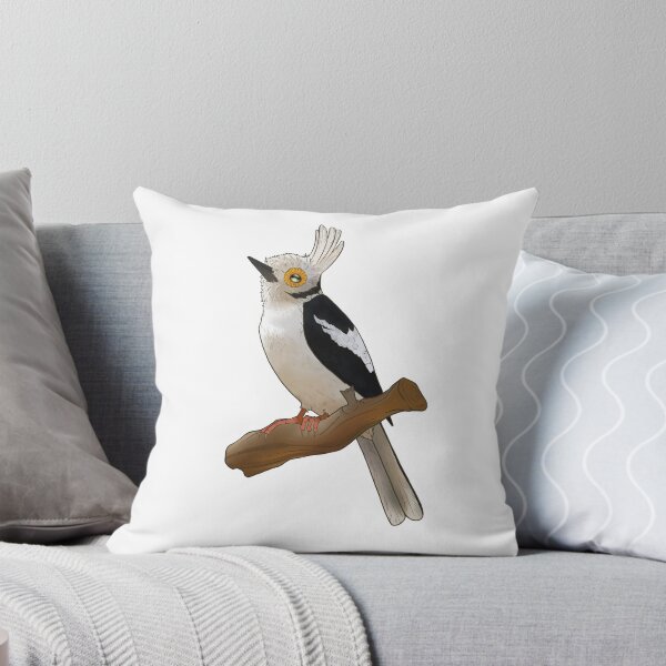 Item preview, White-Crested Helmetshrike, White-Black Bird designed and sold by AtrixArt.