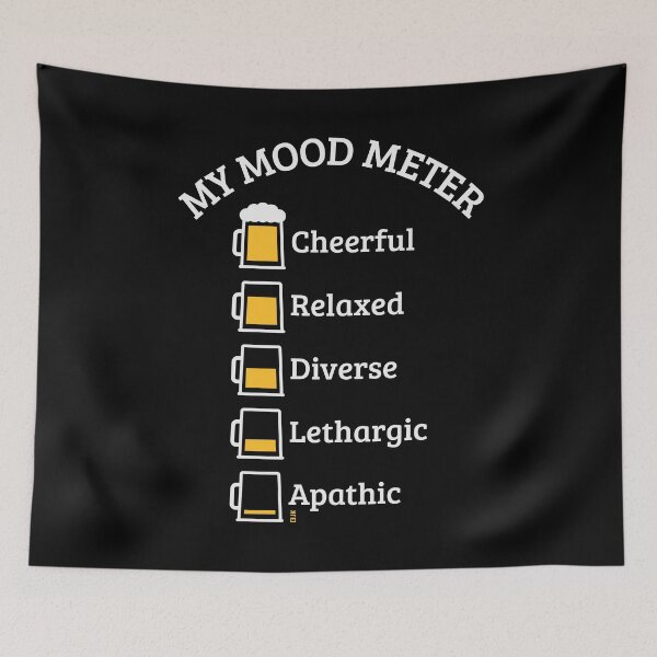 Item preview, My Mood Meter (Beer Drinker / V3 / NEG) designed and sold by MrFaulbaum.