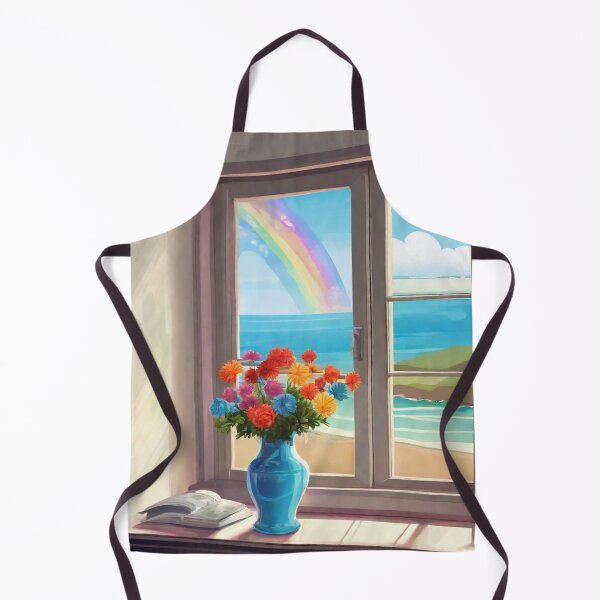 Item preview, Vase of flowers by window designed and sold by Barbara Burgess.