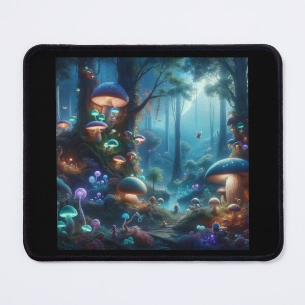 Item preview, Enchanted Mushroom Forest designed and sold by BestArtByArvind.