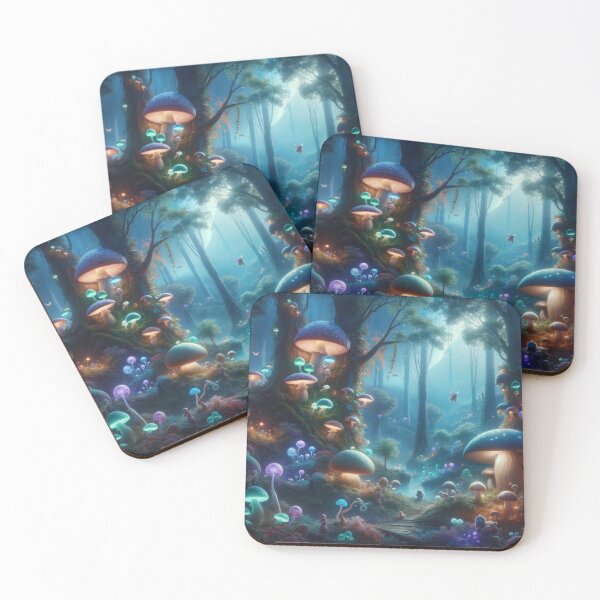 Item preview, Enchanted Mushroom Forest designed and sold by BestArtByArvind.