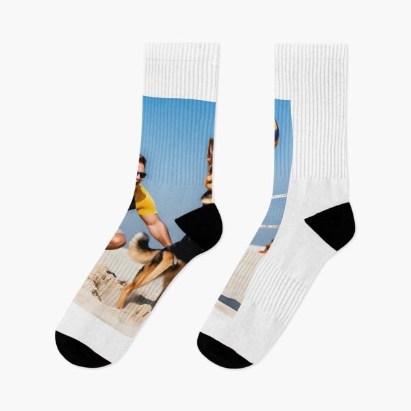 Item preview, German Shepherd Playing Beach Volleyball designed and sold by Doggo4Life.