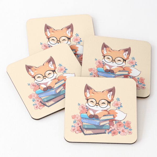 Item preview, Happy Book Lover Fox designed and sold by SweetClicks123.