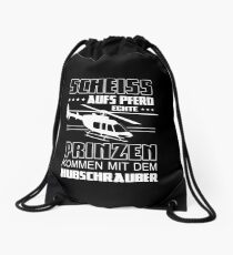 Helicopter pilot Drawstring Bag