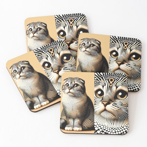 Item preview, Cats in Chromatic Motion designed and sold by BastKittyStore.