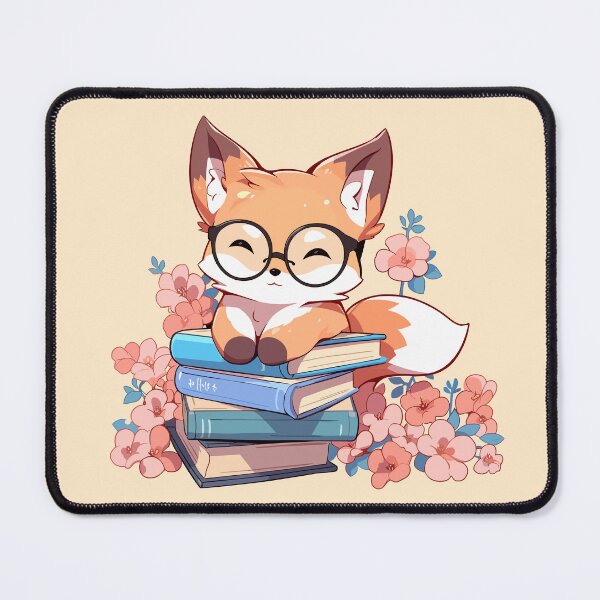 Item preview, Happy Book Lover Fox designed and sold by SweetClicks123.