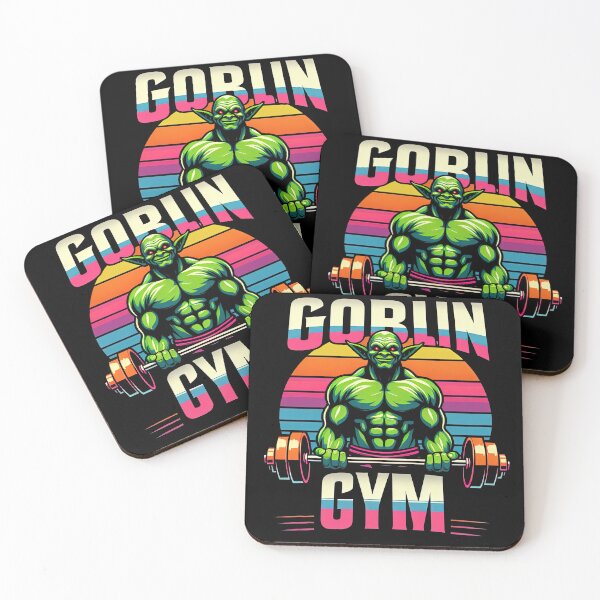 Item preview, Goblin Gym - Body Building Fun Goblin Weightlifting Goblin designed and sold by SpookshowDesign.