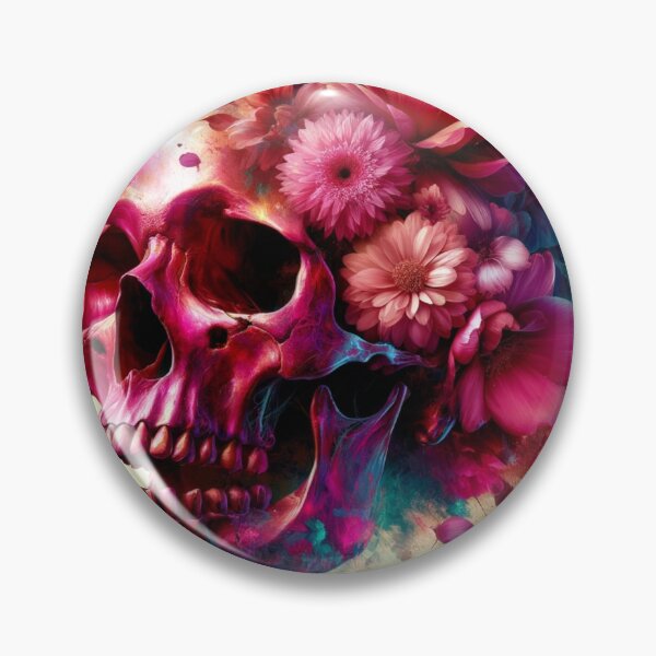 Item preview,   Pink Skull With Floral And Butterfly Expression Volume 2 designed and sold by mymagicstoreus.