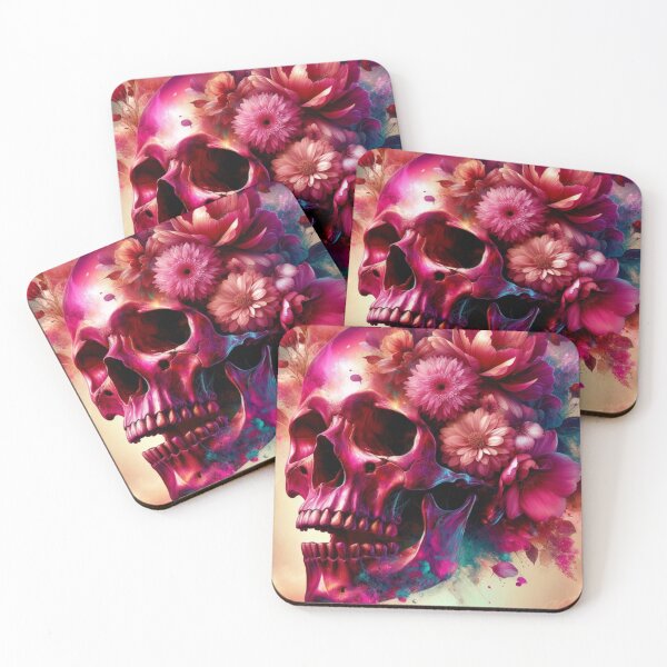 Item preview,   Pink Skull With Floral And Butterfly Expression Volume 2 designed and sold by mymagicstoreus.