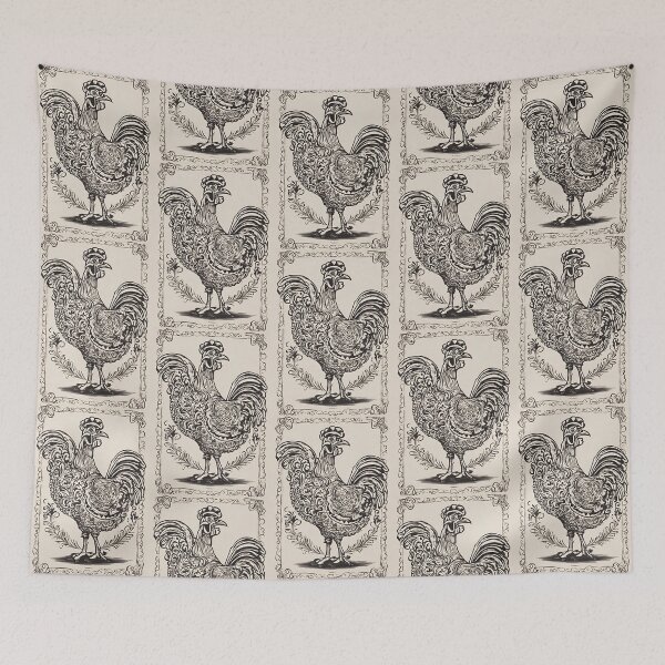 Item preview, Galo de Barcelos Rooster Tea Towel Portugal Design #10 designed and sold by Kayley  |  QuintaDaColherArtes.