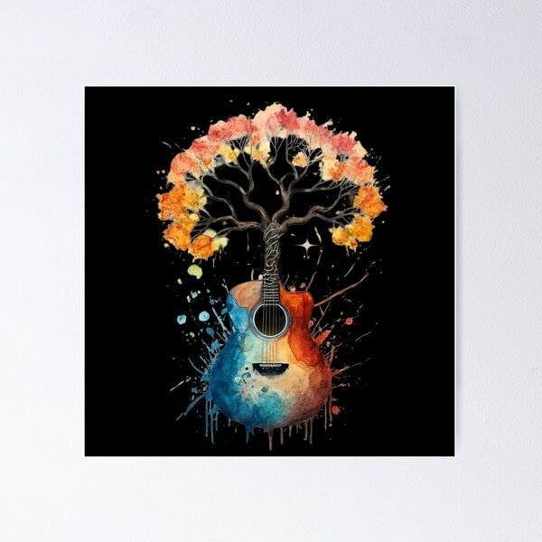 Item preview, Guitar Tree - Gifts For Guitarists designed and sold by AniArtPL.