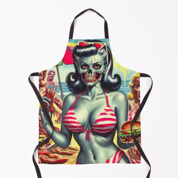 Item preview, Zombie Beach Girl designed and sold by PulpVintage.
