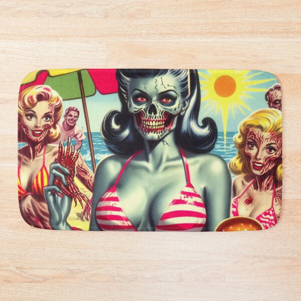 Item preview, Zombie Beach Girl designed and sold by PulpVintage.