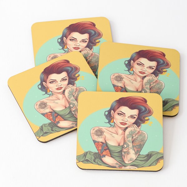 Item preview, Tattooed Pin Up Girl designed and sold by OutbreakDesigns.