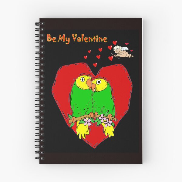 Item preview, Valentine Parrot Love Birds Fantasy Whimsical Funny Comic Print  designed and sold by posterbobs.