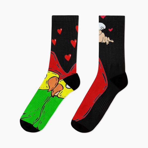 Item preview, Valentine Parrot Love Birds Fantasy Whimsical Funny Comic Print  designed and sold by posterbobs.