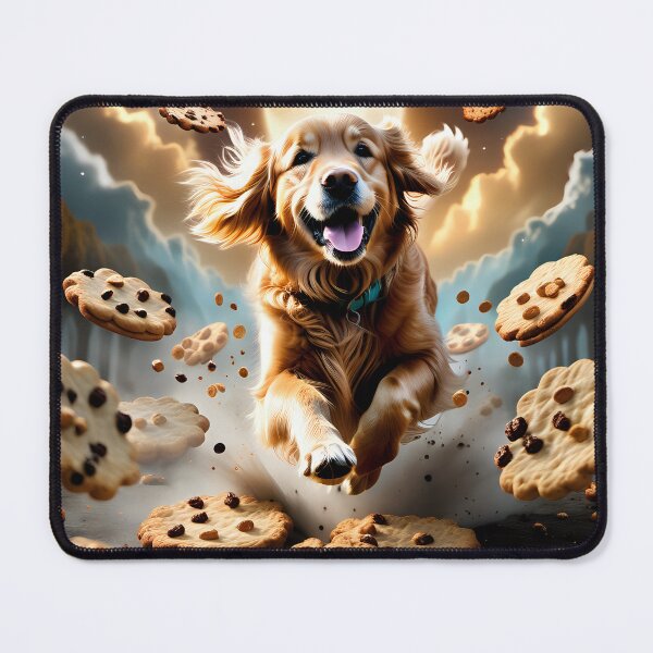 Item preview, Happy Golden Retriever Frolicking Through Cookies designed and sold by Doggo4Life.
