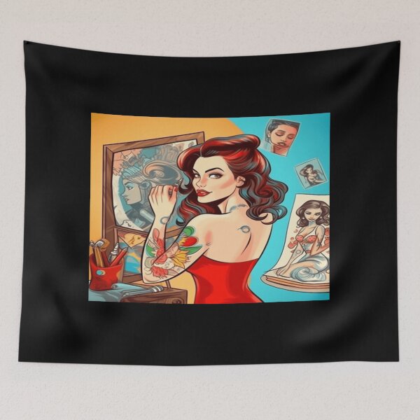 Item preview, Tattooed Pin Up Girl designed and sold by OutbreakDesigns.