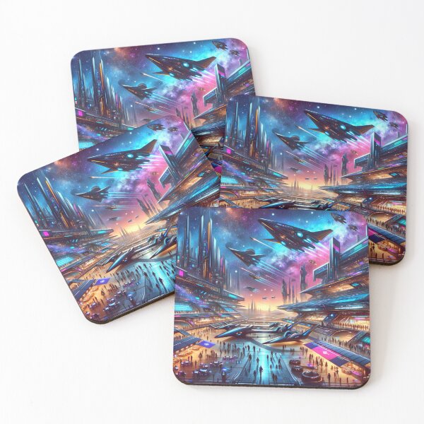 Item preview, Futuristic Spaceport Odyssey designed and sold by BestArtByArvind.